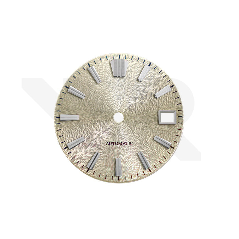 Textured Metallic Sunburst Dial for Seiko Mod: Champagne Gold Dial GS Indices