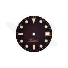 Load image into Gallery viewer, Sub Style Tropical Diver Dial for Seiko Mod: Gold Indices
