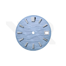 Load image into Gallery viewer, GS White Birch Style Glacier Blue Dial for Seiko Mod: Silver GS Style Indices
