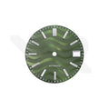 Olive Green Wavy Sunburst Dial for Seiko Mod: GS Style Silver Indices