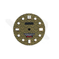 Seigaiha Japanese Wave Dial for Seiko Mod: Black with Gold Tone