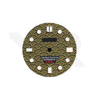 Seigaiha Japanese Wave Dial for Seiko Mod: Black with Gold Tone