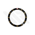 Blackbay Style Ceramic Sloped Bezel Insert for SKX/SRPD: Black/Gold
