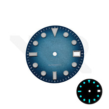 Load image into Gallery viewer, Frosted Finishing Dial for Seiko Mod: Sub Style Fume Cloudy Blue
