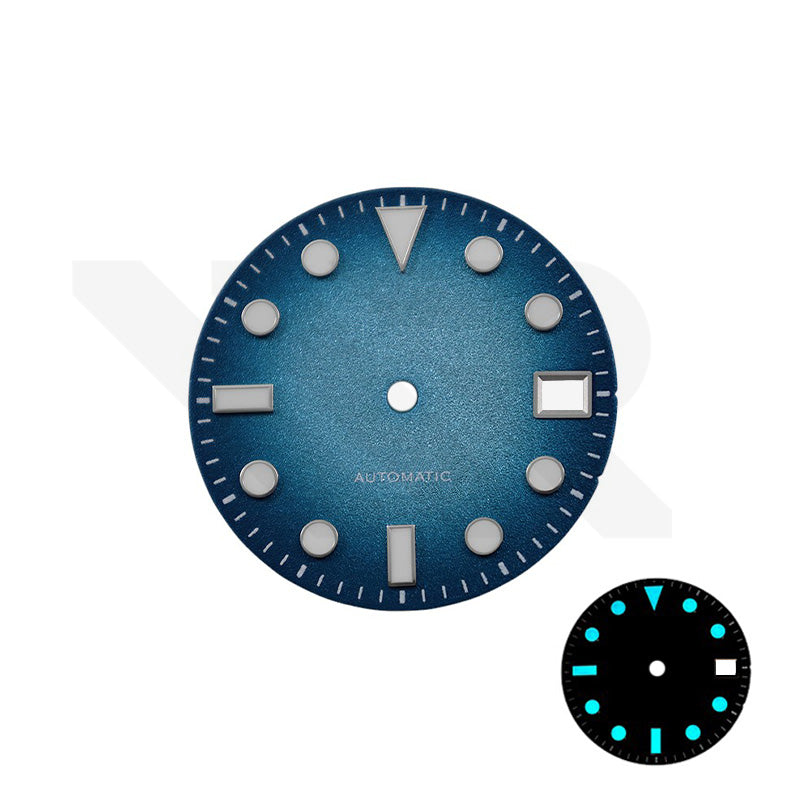 Frosted Finishing Dial for Seiko Mod: Sub Style Fume Cloudy Blue