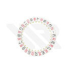 Date Disc for ETA-2824 Automatic Movement - Red White Roulette