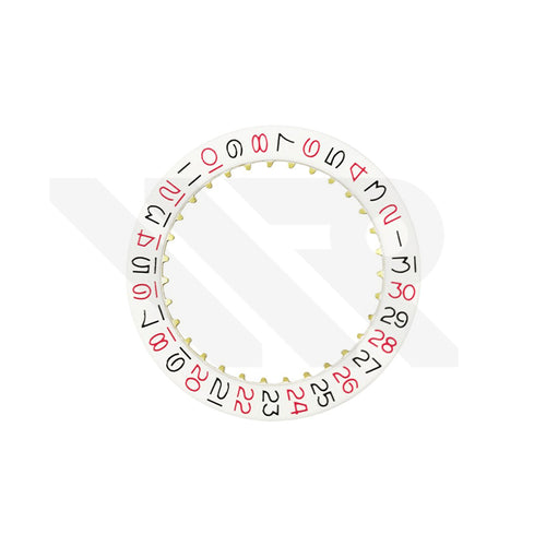 Date Disc for ETA-2824 Automatic Movement - Red White Roulette