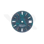 Zifferblatt aus Kohlefaser für Seiko Mod - Silberne arabische Indizes