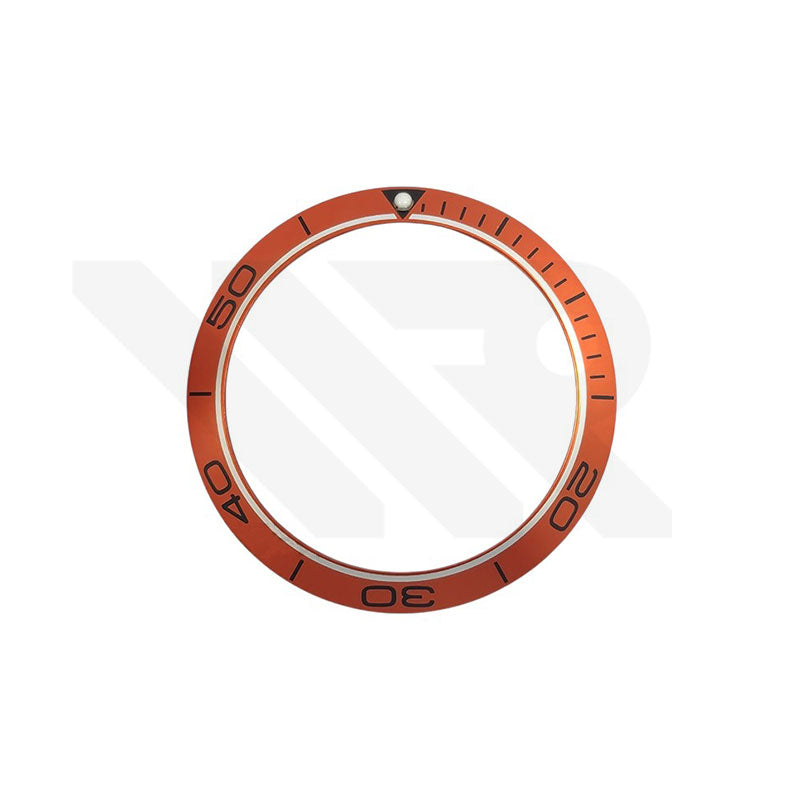 Ceramic Bezel Insert Compatible with Omega Seamaster Planet Ocean: Orange / Black