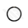 42mm Seamaster Style Matte Finish Ceramic Sloped Bezel Insert: Black-Gray