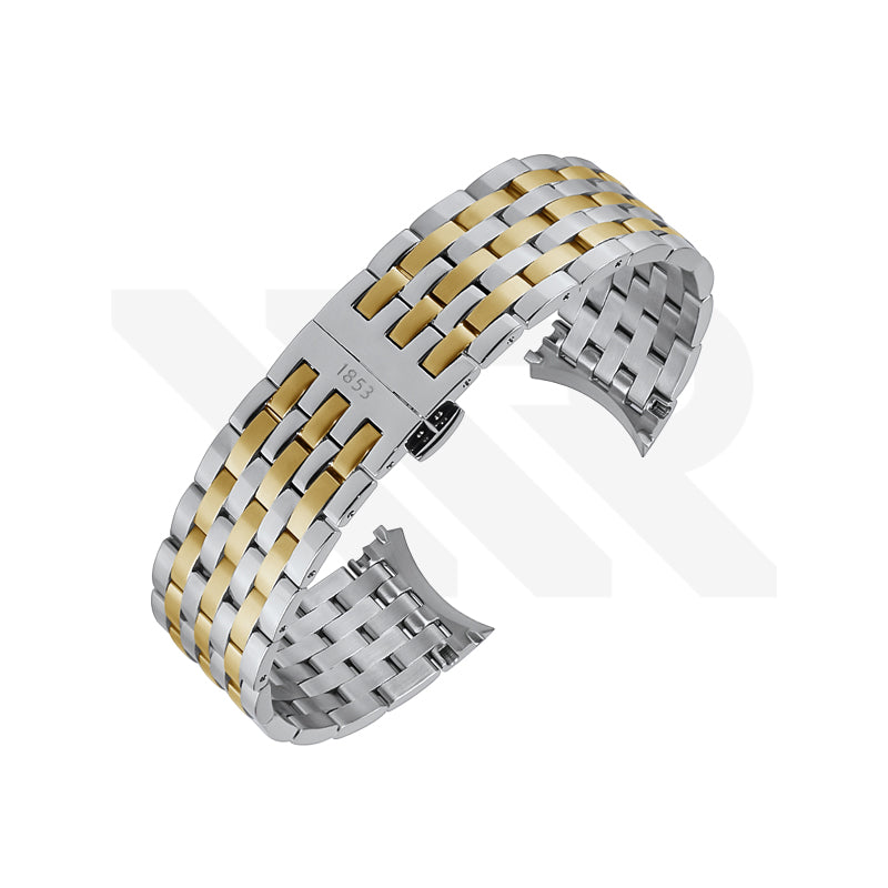 Ersatzarmband aus Edelstahl, kompatibel mit Tissot Bridgeport T097407A / T097410A