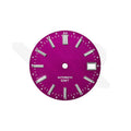 Purple Gradient GMT NH34 Dial for Seiko Mod: GS Style Silver Indices