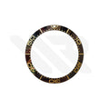 Black Ceramic Sloped 40.5mm Bezel Insert Compatible with Omega Seamaster: Black-Gold
