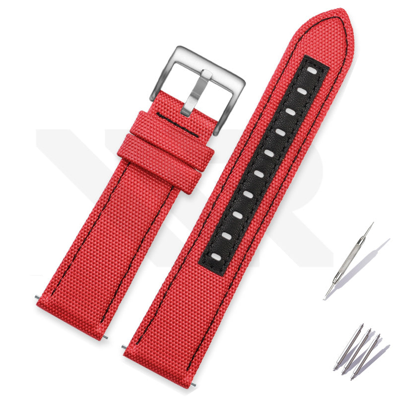 Nylon Diver Strap for Seiko 5 Street Fighter SRPF19K1 / SRPF20K1 - Red