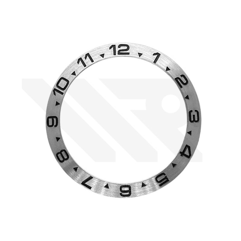 Explorer 2 Style Aluminium Sloped  Bezel Insert for SKX/SRPD - Silver