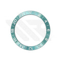 GMT Aluminium Sloped Bezel Insert for SKX/SRPD Seiko Mod - Lake Green