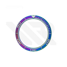 Load image into Gallery viewer, Seamaster SM300 Style Matte Finished Ceramic Sloped Bezel Inserts for SKX007 / SRPD Seiko Mod: Rainbow
