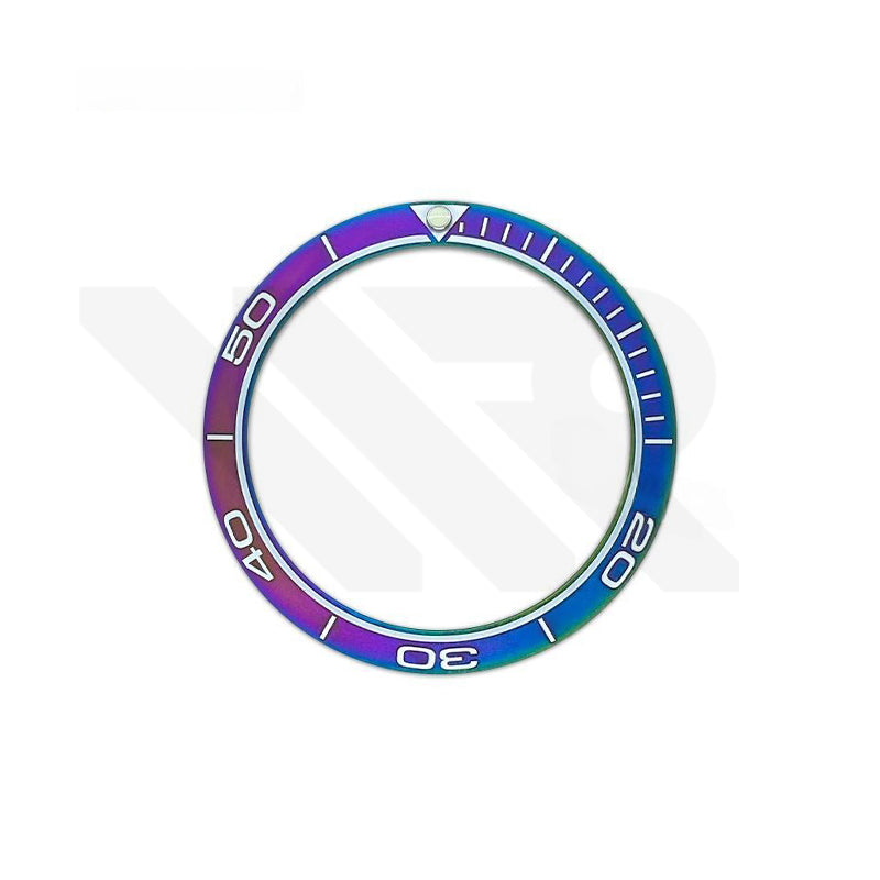 Seamaster SM300 Style Matte Finished Ceramic Sloped Bezel Inserts for SKX007 / SRPD Seiko Mod: Rainbow