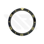 Ceramic Flat Bezel Inserts for SKX013 / SKX015 - Black/Gold