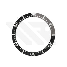 Lade das Bild in den Galerie-Viewer, Ceramic Sloped Diver Bezel Insert for SKX / SRPD Seiko Mod: Black/Gray
