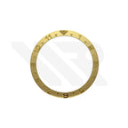 YM Style Dual Time Ceramic Flat Bezel Insert for SKX/SRPD: Gold