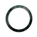Dual Time Ceramic Sloped Bezel Insert for SKX/SRPD - Black/Green