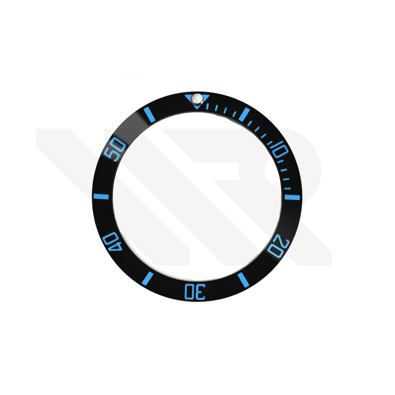 Sub Style Ceramic Sloped Bezel Insert for SKX/SRPD: Black-Blue