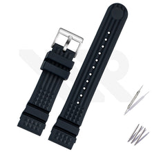 Load image into Gallery viewer, Waffle Silicone Diver Strap - Navy
