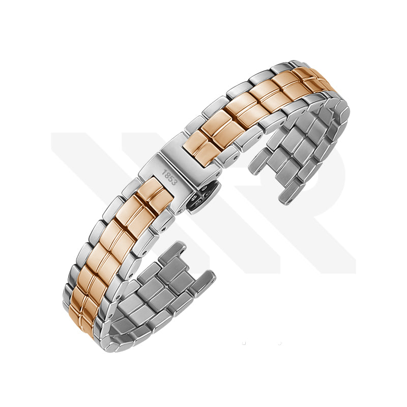 Ersatzarmband aus Edelstahl, kompatibel mit Tissot Flamingo T094210A