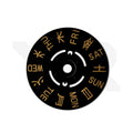 NH35/NH36 Tagesscheibe - Kanji (Schwarz/Gold)