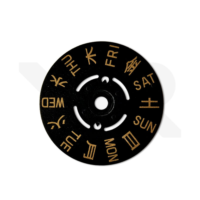 NH35/NH36 Day Disc - Kanji (Black/Gold)