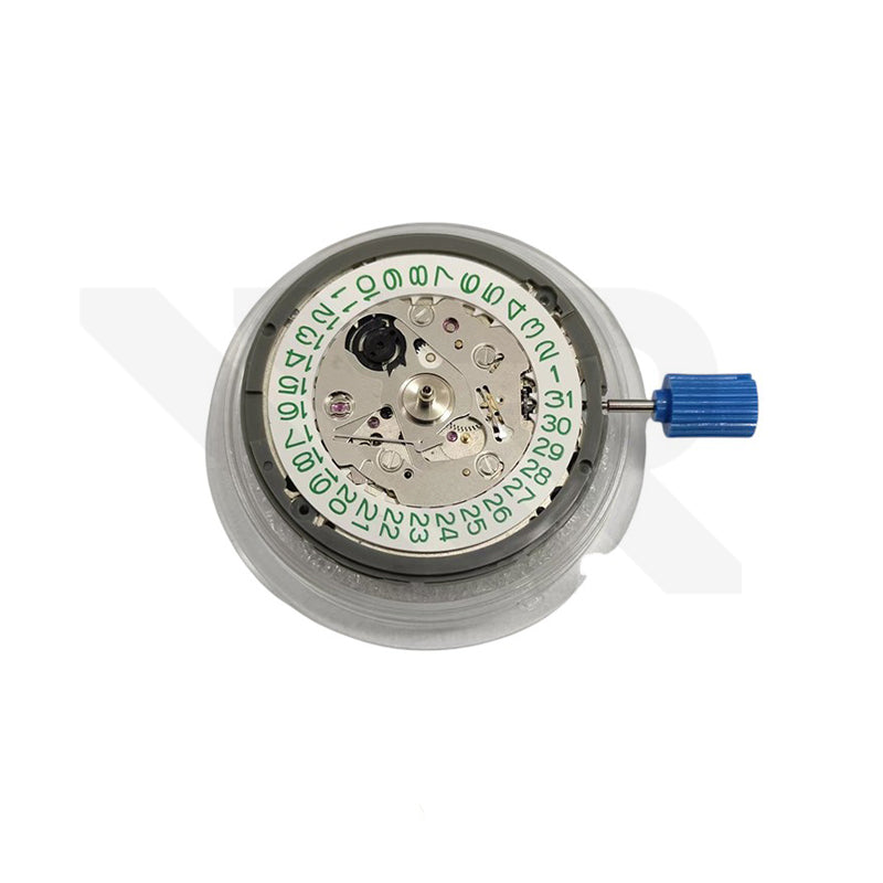 Seiko (SII) NH35A Automatic Movement (White/Green Date Disc)