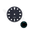 Retro Sub Diver Dial for Seiko Mod: Matte Black with Date