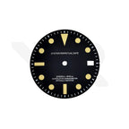Retro Matte Black Sub Date Dial for Seiko Mod: Red SD-SUB2000