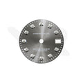 Sunburst Gray Dial with Zirconia Indices for Seiko NH34 Mod: GMT Style