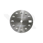 Sunburst Gray Dial with Zirconia Indices for Seiko NH34 Mod: GMT Style