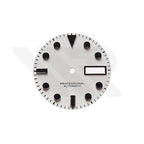 Sub Style Matte White Day-date Dial for Seiko Mod: Sub Style Black Indices