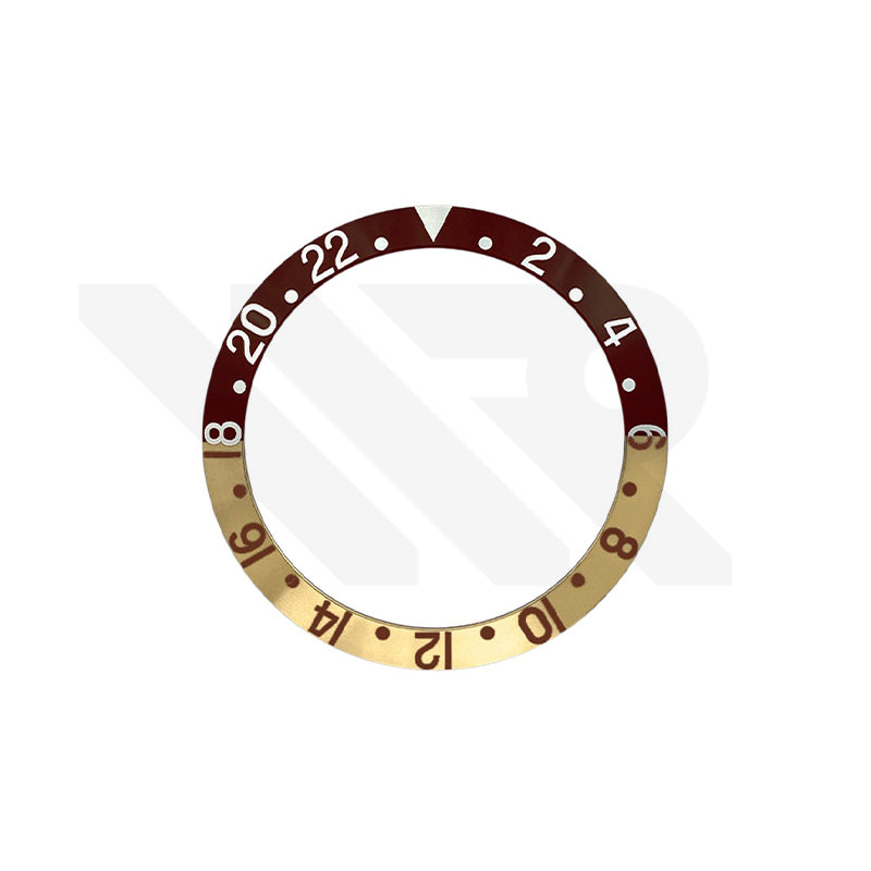 Vintage GMT Style Aluminium Sloped Bezel Insert for SKX007 /SRPD - Root Beer
