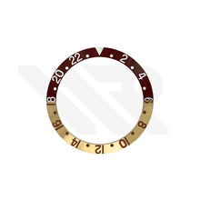 Afbeelding in Gallery-weergave laden, Vintage GMT Style Aluminium Sloped Bezel Insert for SKX007 /SRPD - Root Beer
