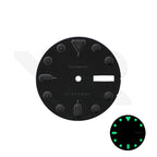 SKX Style Matte Day-Date Dial for Seiko NH36 Mod: All Black