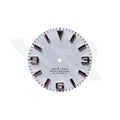 Field Watch Dial for Seiko Mod: Matte White with Silver 369 Black Luminous Indices