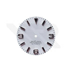 Field Watch Dial for Seiko Mod: Matte White with Silver 369 Black Luminous Indices