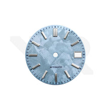 Afbeelding in Gallery-weergave laden, GS Shunbun Style Icy Blue Dial for Seiko Mod: Silver GS Style Indices
