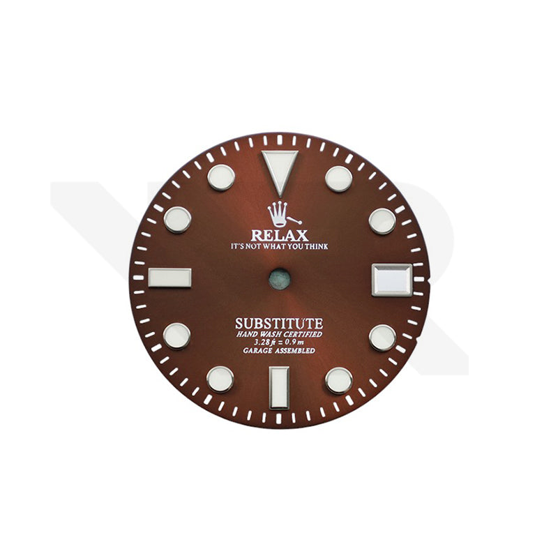 Relax Dial for Seiko Mod: Sunburst Brown