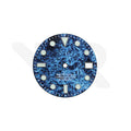 Multicolor Carbon Fiber Dial for Seiko Mod : Electric Blue