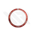 Ceramic Bezel Insert Compatible with Omega Seamaster Planet Ocean: Red / Silver