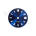 GMT Sunburst Blue Dial for Seiko NH34 Mod: Silver GS Diver Indices