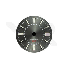 Load image into Gallery viewer, Stick Indices GMT NH34 Sunburst Dial for Seiko Mod: Gunmetal
