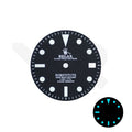 Retro Style Relax Dial for Seiko Mod: Matte Black With Date