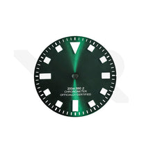 Load image into Gallery viewer, Pelagos Date Thick Lume Indices Dial for Seiko Mod: Sunburst Green
